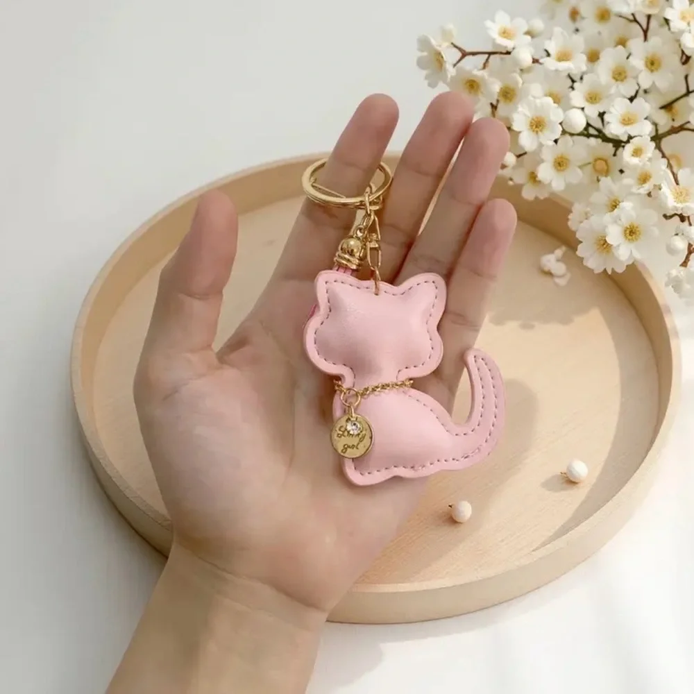 Pink Cat-Shaped Key Holder, NEW, Keychain